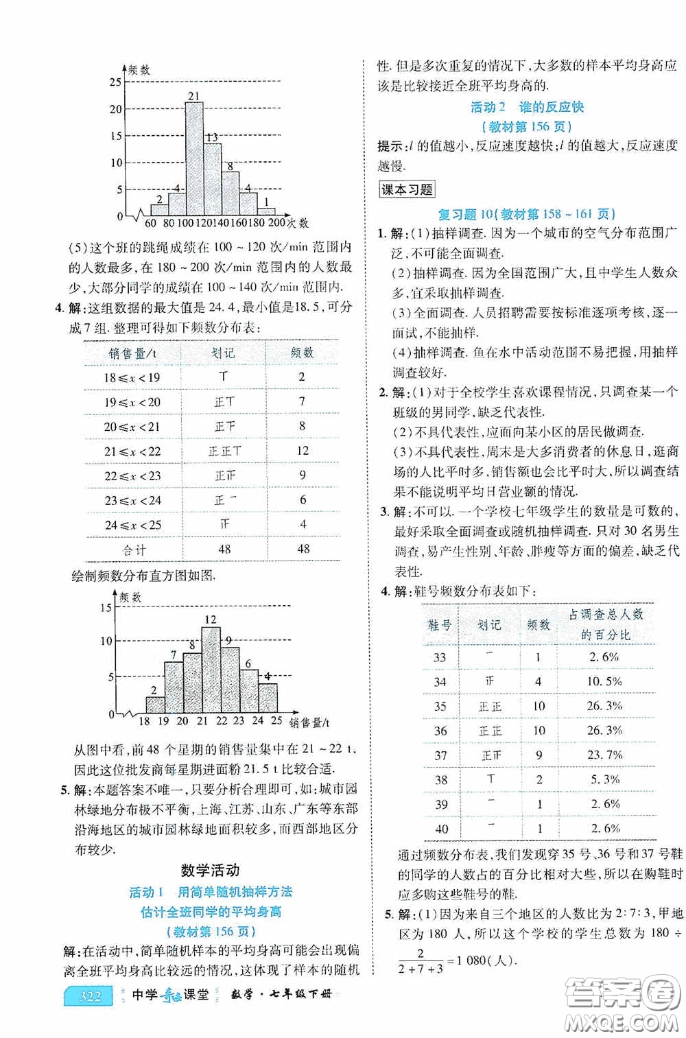 世紀(jì)英才中學(xué)奇跡課堂2020期末專題總復(fù)習(xí)七年級數(shù)學(xué)下冊人教版教材答案