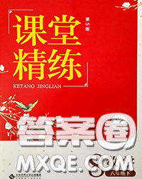 2020春課堂精練八年級數(shù)學下冊北師版福建專版答案