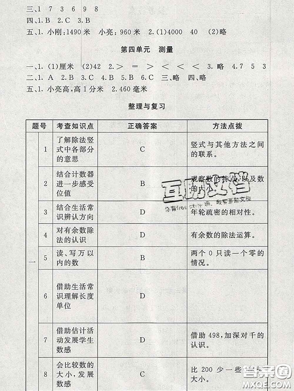 2020春海淀名師伴你學(xué)同步學(xué)練測二年級數(shù)學(xué)下冊北師版答案