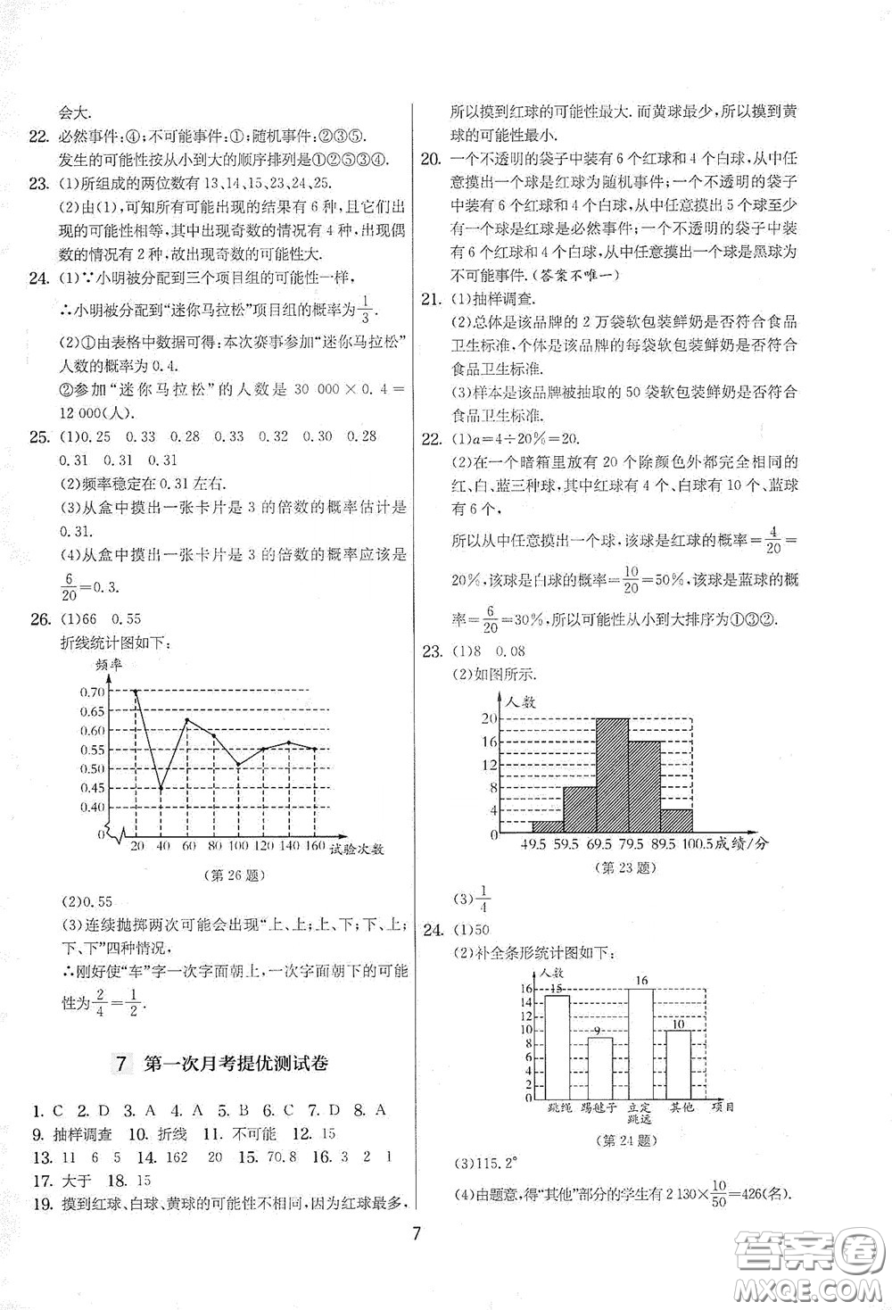 吉林教育出版社2020實(shí)驗(yàn)班提優(yōu)大考卷數(shù)學(xué)八年級(jí)下冊(cè)蘇科版答案