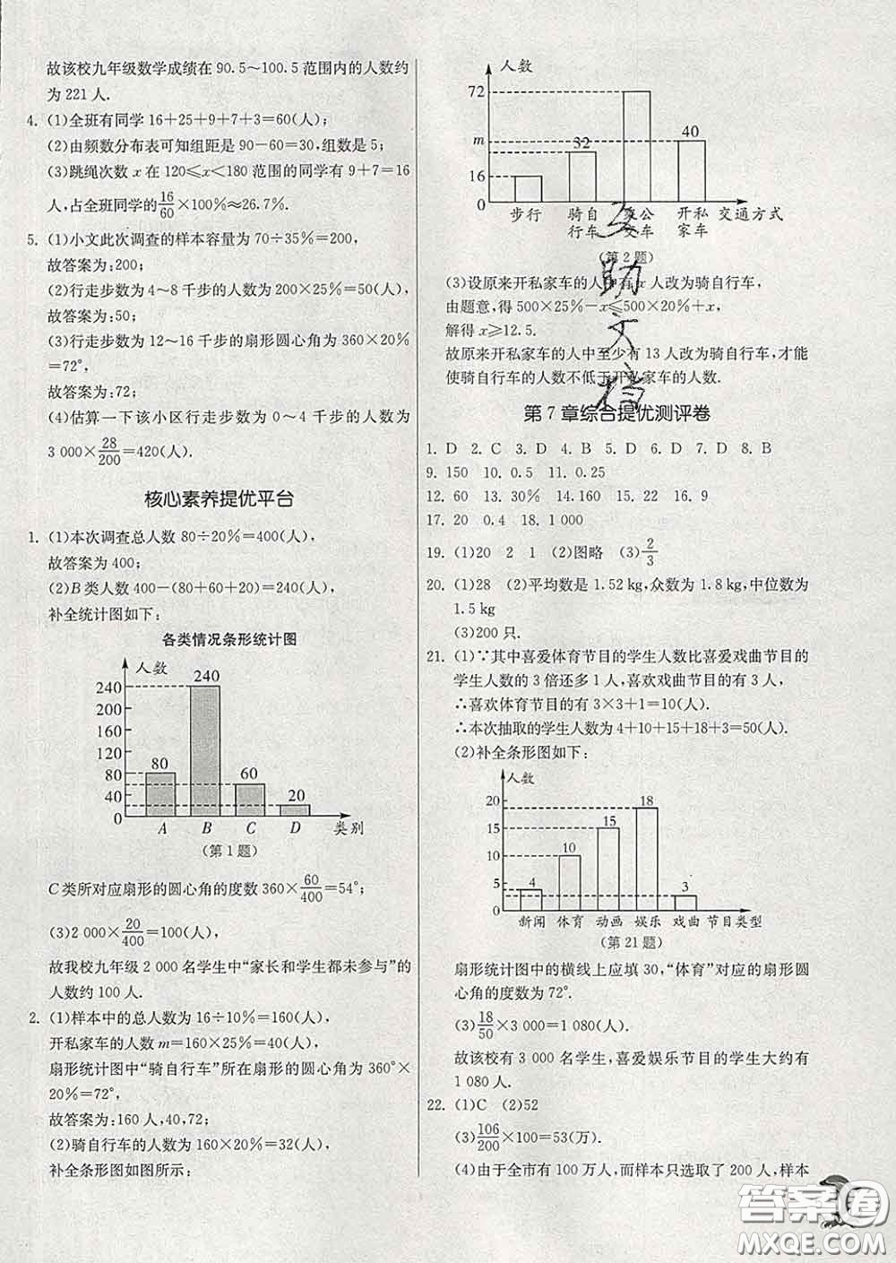 春雨教育2020春實(shí)驗(yàn)班提優(yōu)訓(xùn)練八年級(jí)數(shù)學(xué)下冊(cè)蘇科版答案