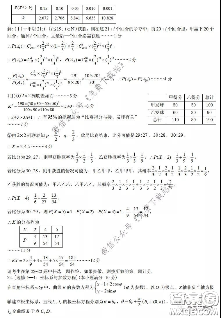 九江市2020屆第二次高考模擬統(tǒng)一考試?yán)砜茢?shù)學(xué)答案