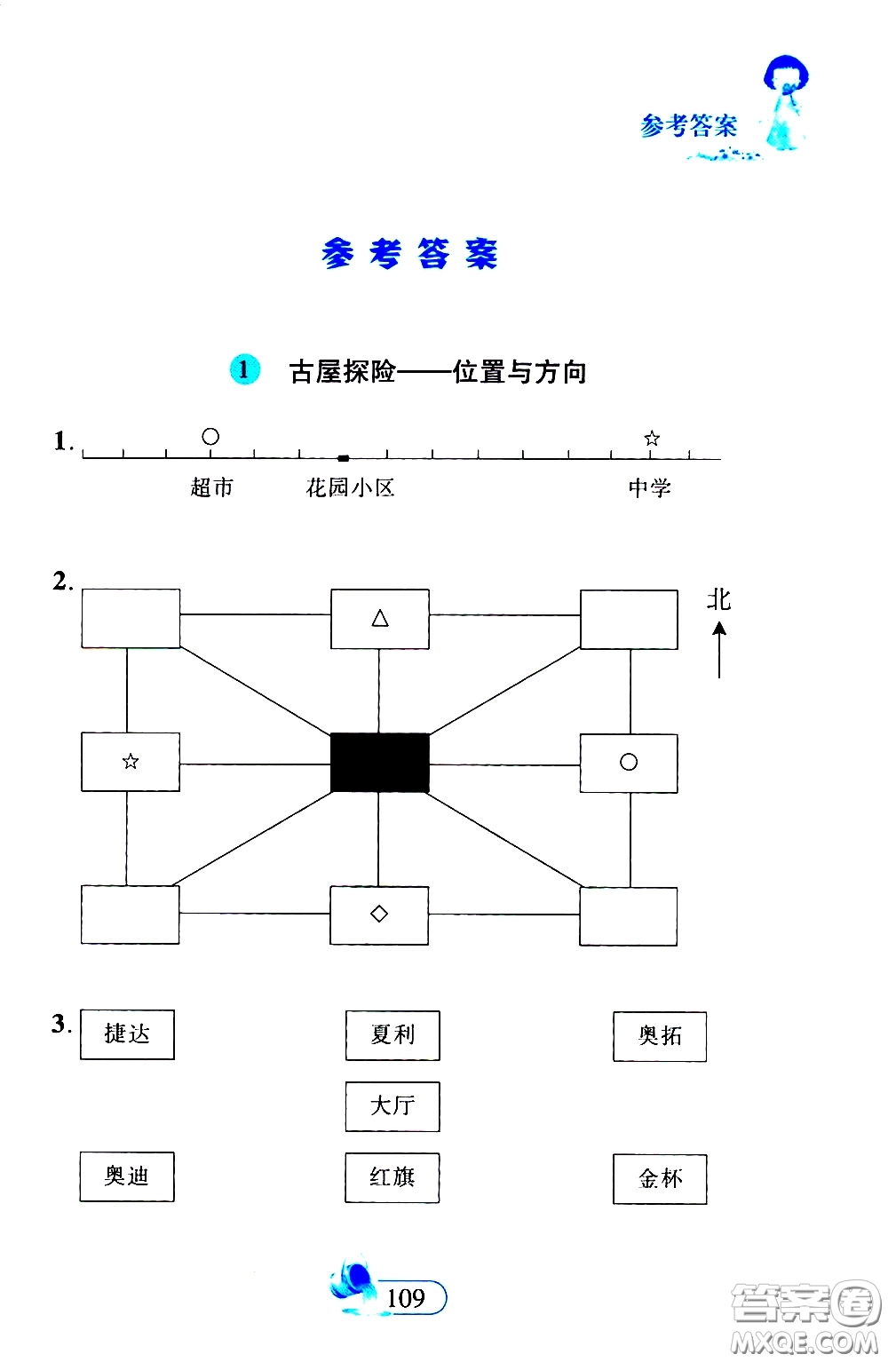 二十一世紀(jì)出版社2020年數(shù)學(xué)新思維三年級(jí)下冊(cè)參考答案