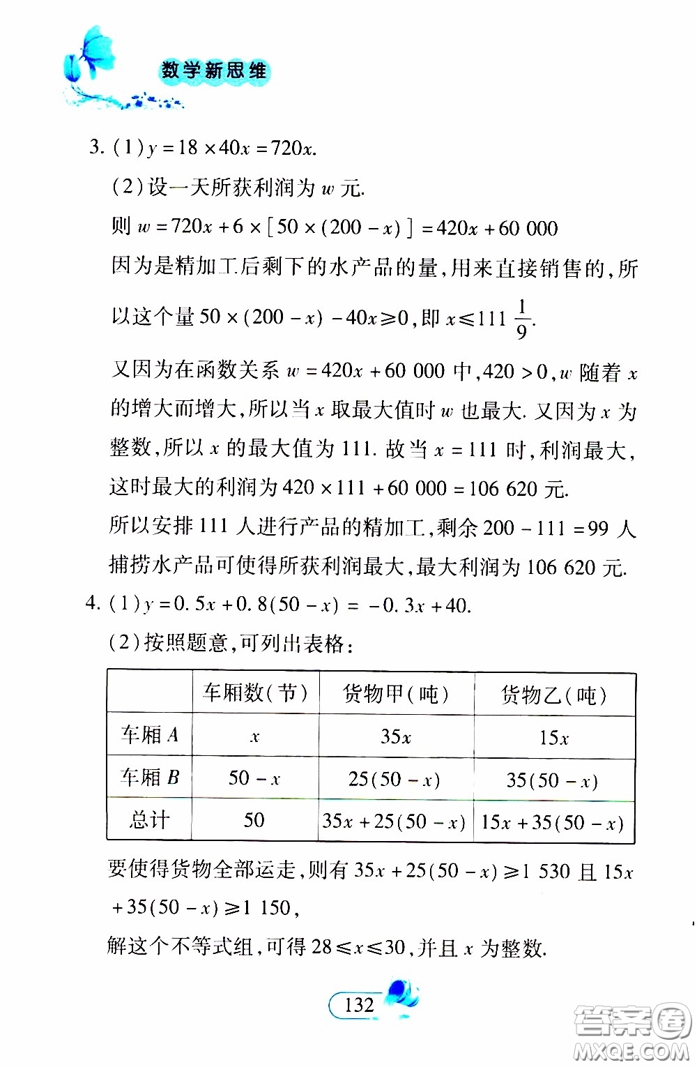 二十一世紀(jì)出版社2020年數(shù)學(xué)新思維八年級(jí)下冊(cè)參考答案