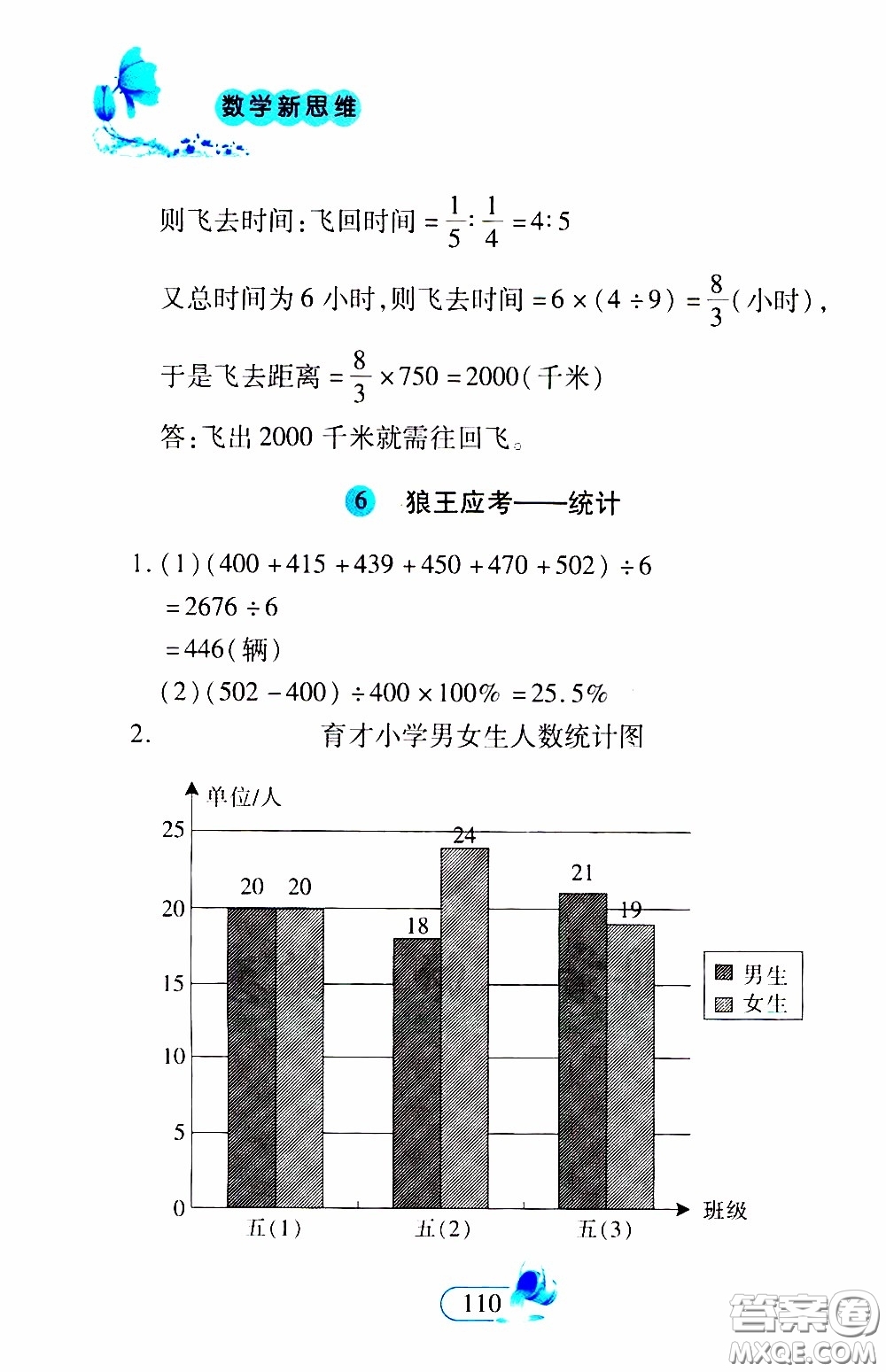 二十一世紀(jì)出版社2020年數(shù)學(xué)新思維六年級下冊參考答案