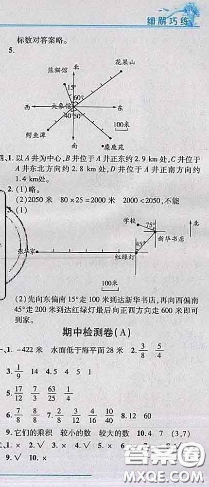 2020春名師助學(xué)系列細解巧練五年級數(shù)學(xué)下冊青島版答案