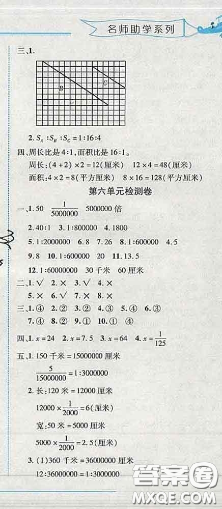 2020春名師助學(xué)系列細(xì)解巧練五年級(jí)數(shù)學(xué)下冊(cè)五四制答案