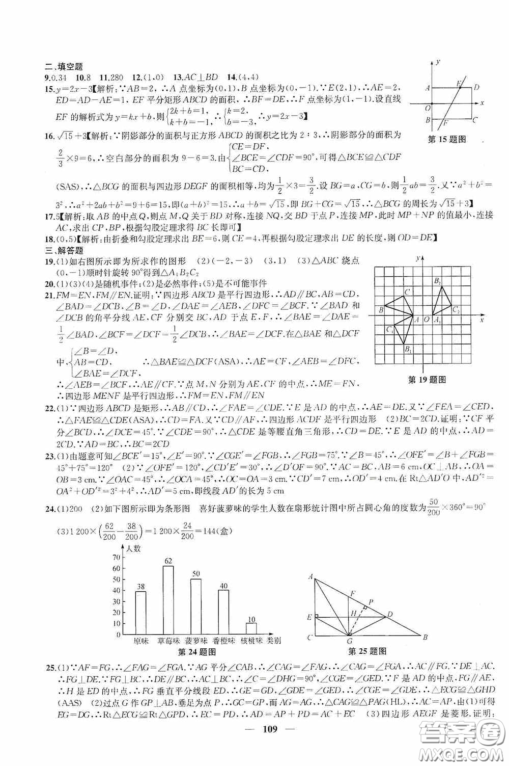 蘇州大學(xué)出版社2020版沖刺名校大試卷八年級數(shù)學(xué)下冊國標(biāo)江蘇版答案