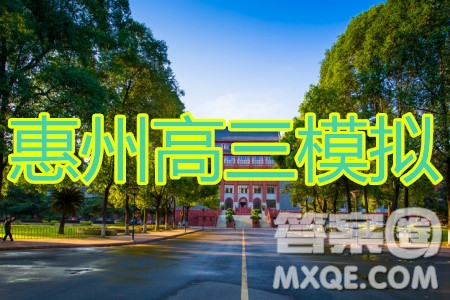 惠州市2020屆高三模擬考試文科綜合試題及答案