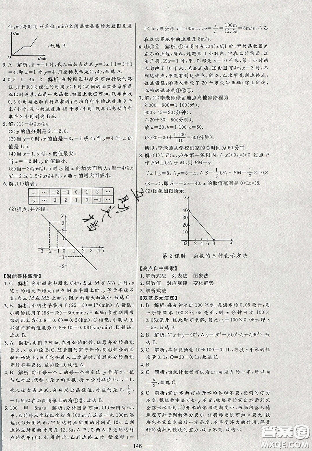 2020年亮點激活中學(xué)教材多元演練八年級數(shù)學(xué)下冊人教版答案