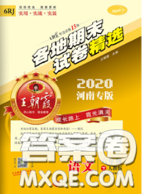 2020年王朝霞各地期末試卷精選六年級(jí)語文下冊(cè)人教版河南專版答案