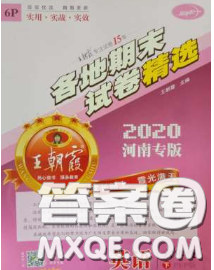 2020年王朝霞各地期末試卷精選六年級英語下冊科普版河南專版答案