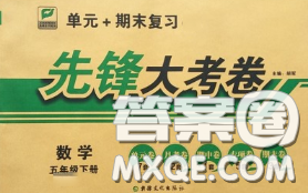 新疆文化出版社2020年先鋒大考卷五年級數(shù)學(xué)下冊人教版答案