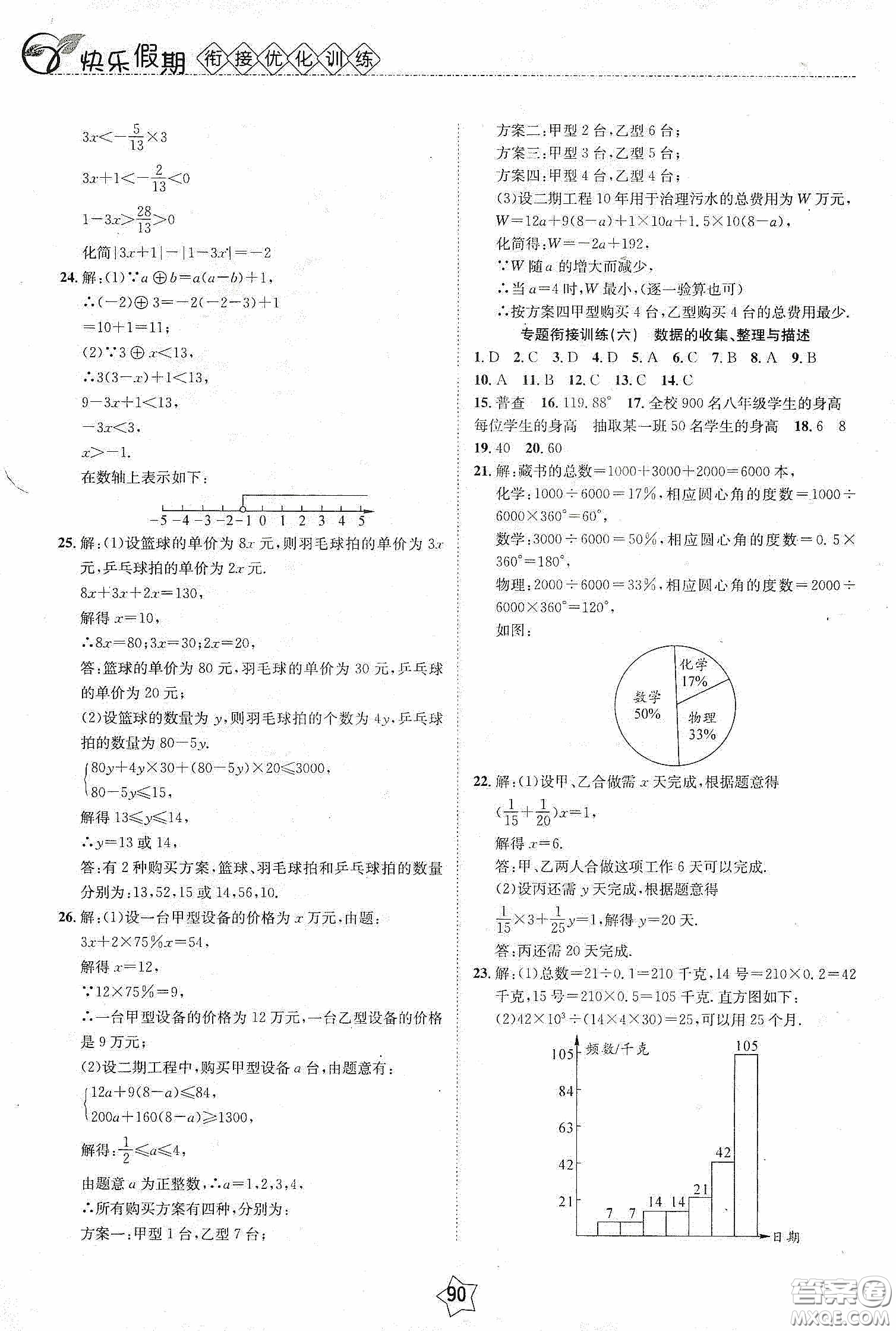 2020快樂假期銜接優(yōu)化訓(xùn)練暑假數(shù)學(xué)7升8答案