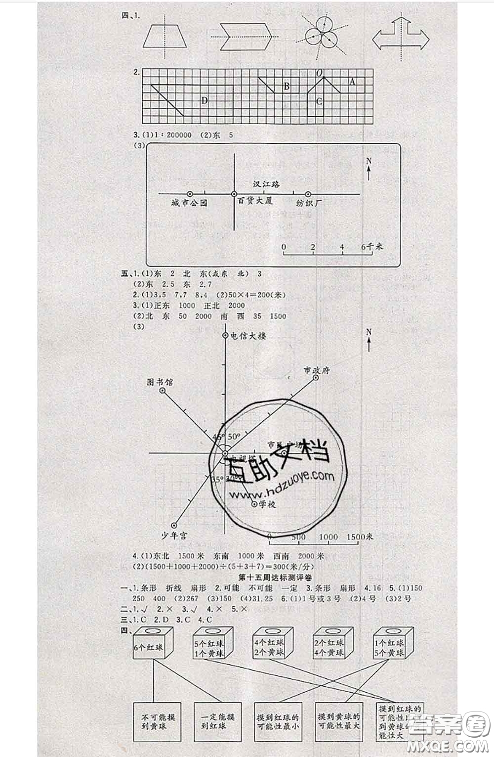 南方出版社2020狀元大考卷六年級(jí)數(shù)學(xué)下冊(cè)蘇教版答案