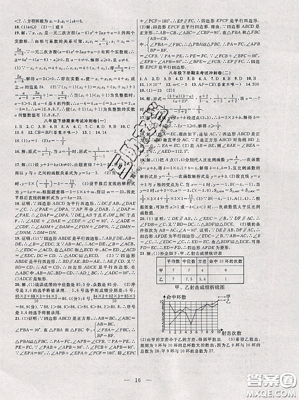 合肥工業(yè)大學出版社2020年暑假總動員七年級數學華師版答案