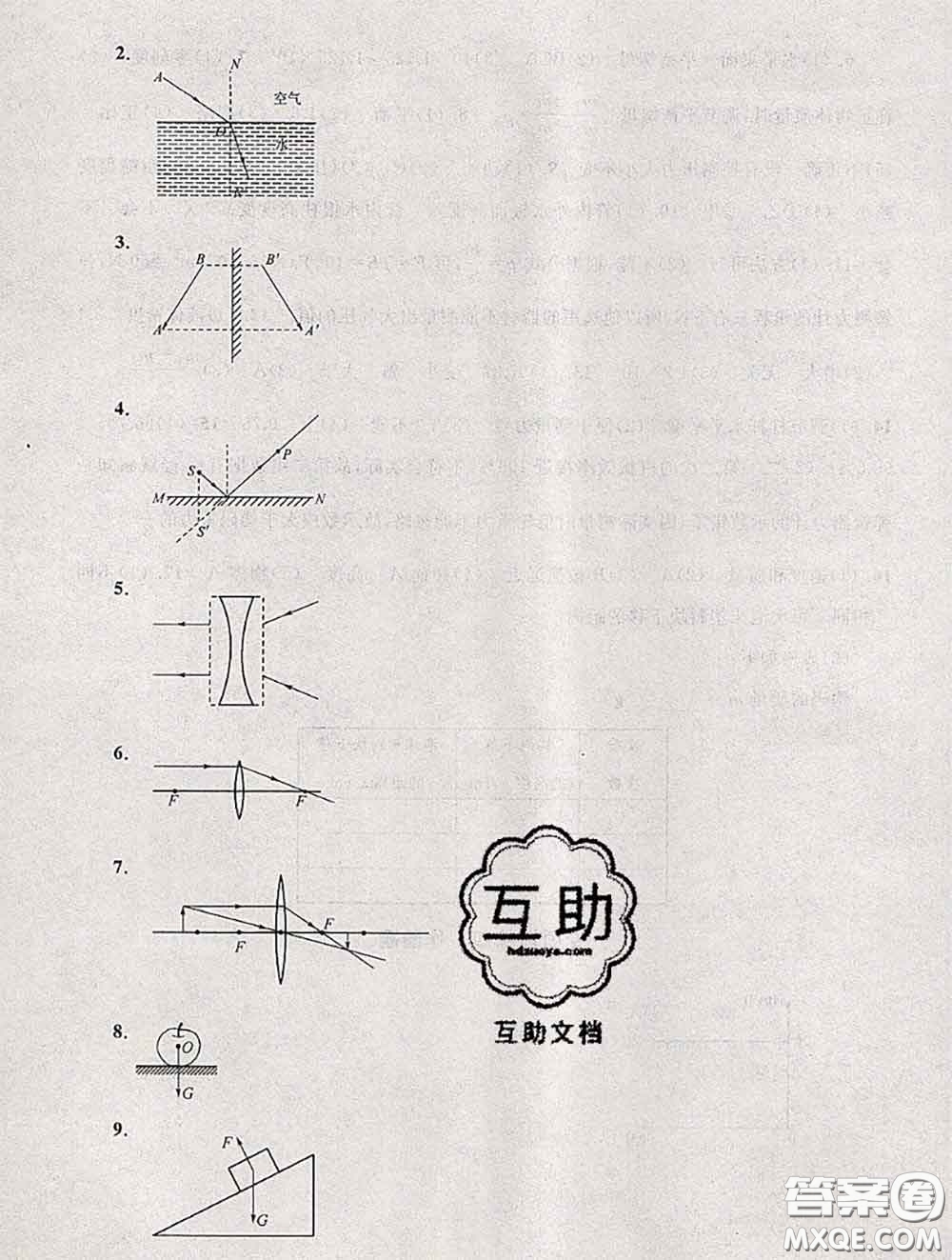 安徽人民出版社2020年暑假大串聯(lián)八年級物理教科版答案