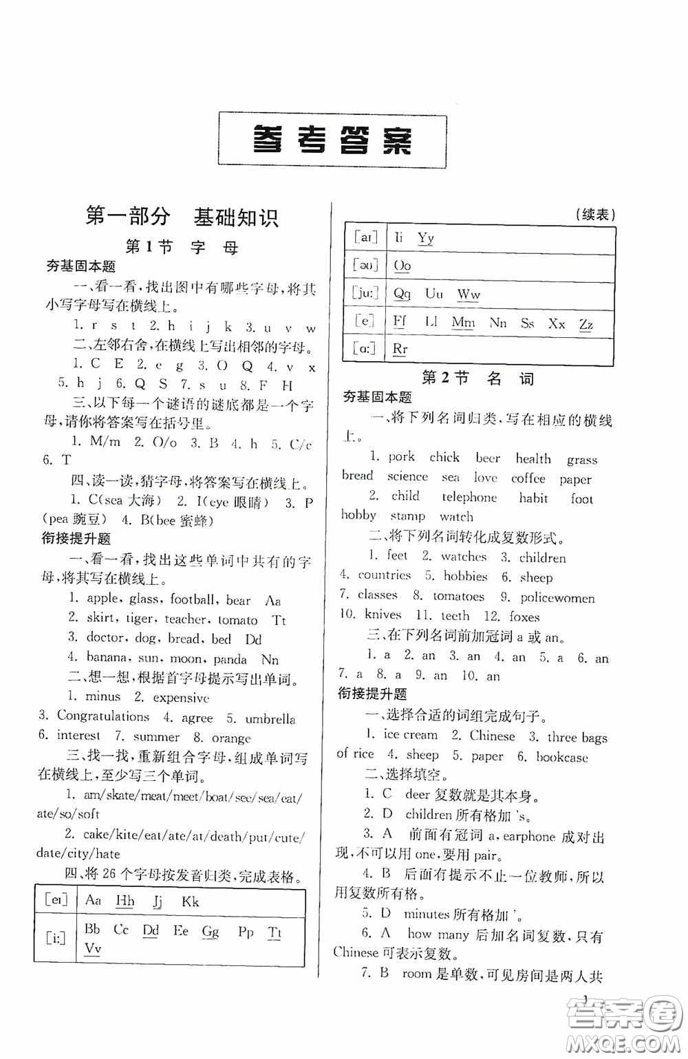 南京大學(xué)出版社2020南大勵(lì)學(xué)搶先起跑暑假銜接教程小升初英語第3版答案