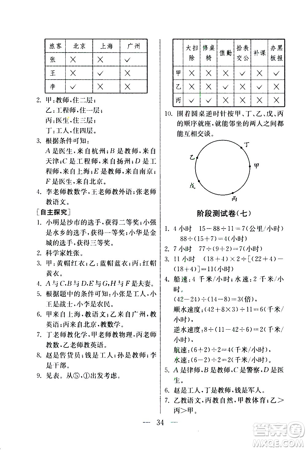 吉林教育出版社2020年小學(xué)數(shù)學(xué)奧賽課本四年級(jí)通用版參考答案