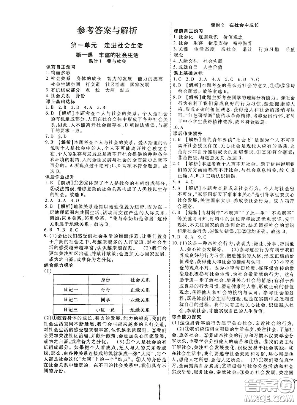 河北大學(xué)2020聚能課堂八年級(jí)道德與法治答案