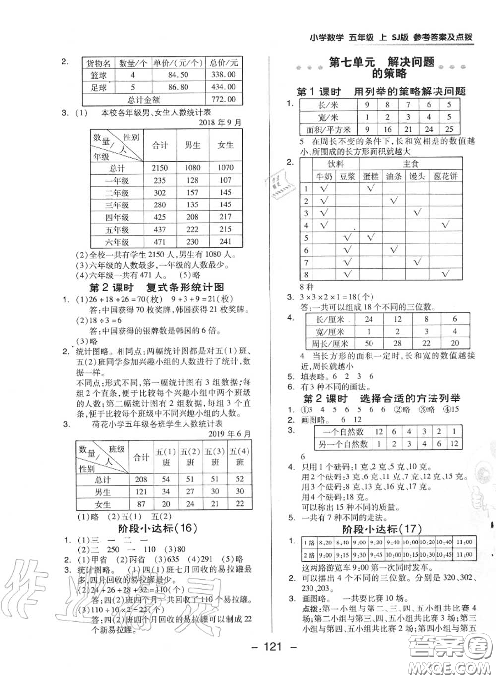 榮德基2020秋新版綜合應(yīng)用創(chuàng)新題典中點(diǎn)五年級(jí)數(shù)學(xué)上冊(cè)蘇教版答案