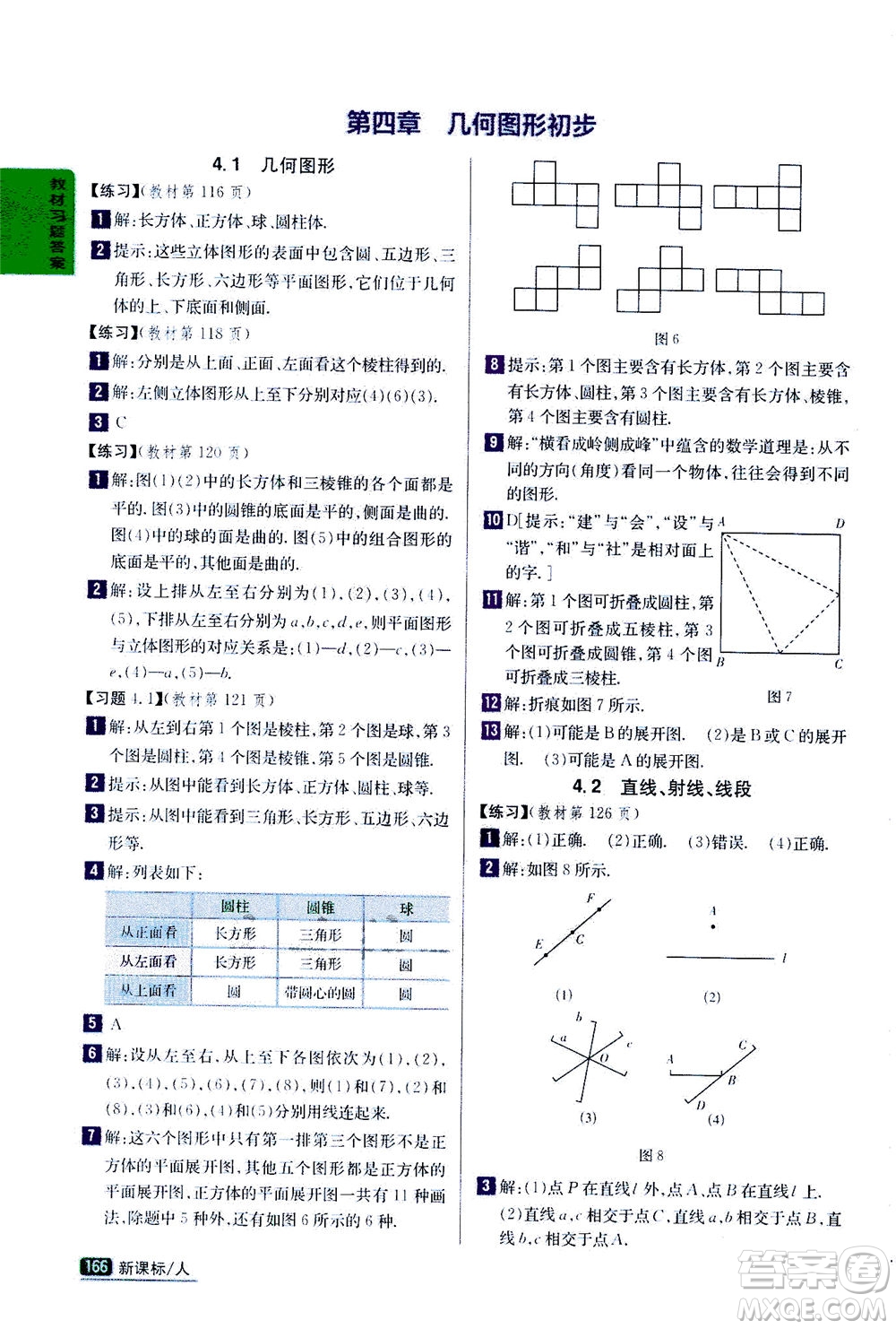 吉林人民出版社2020秋尖子生學案數(shù)學七年級上冊新課標人教版參考答案