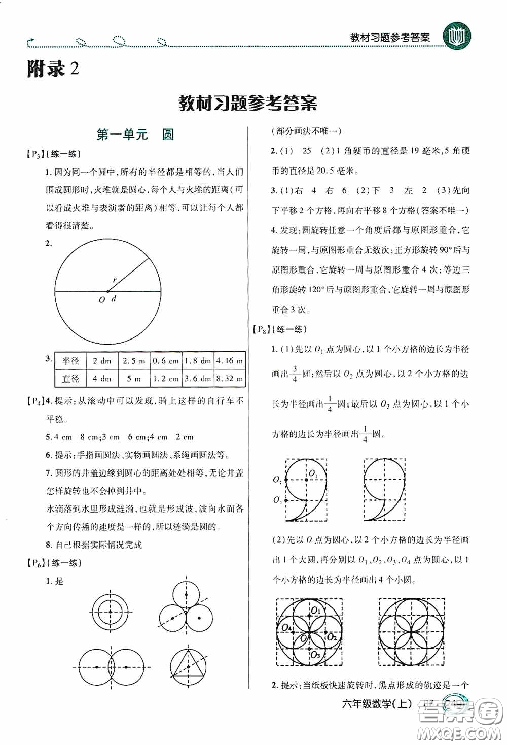 開明出版社2020萬向思維倍速學習法六年級數(shù)學上冊北師大版答案