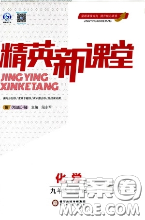 陽光出版社2020精英新課堂九年級化學(xué)上冊人教版答案