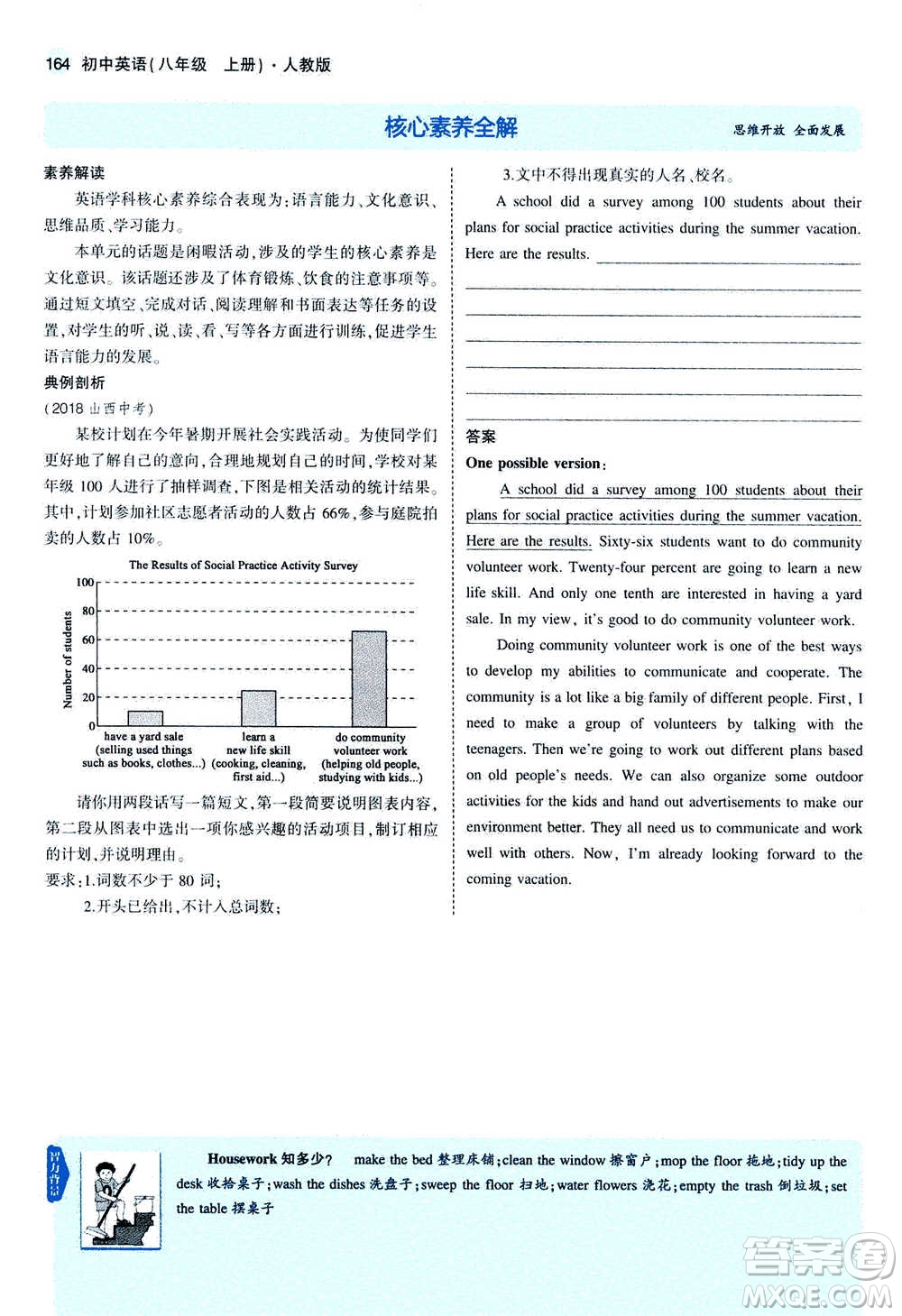 2020秋5年中考3年模擬全練版全解版初中英語(yǔ)八年級(jí)上冊(cè)人教版參考答案