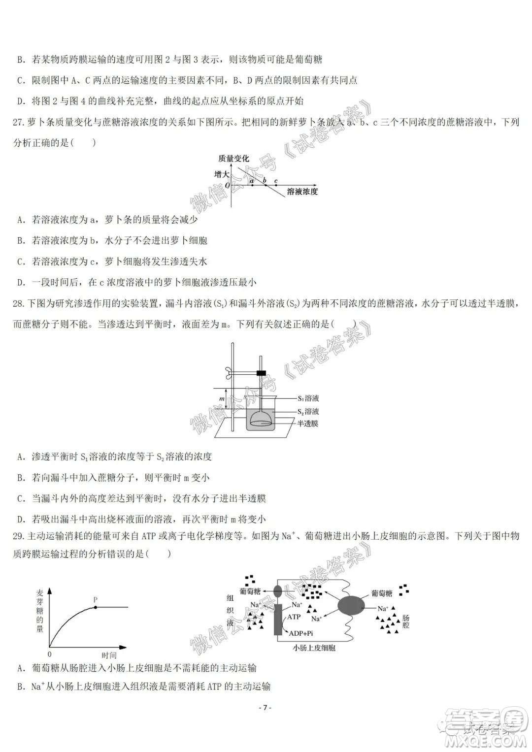 哈爾濱市第六中學(xué)2021屆開學(xué)階段性總結(jié)高三生物試題及答案