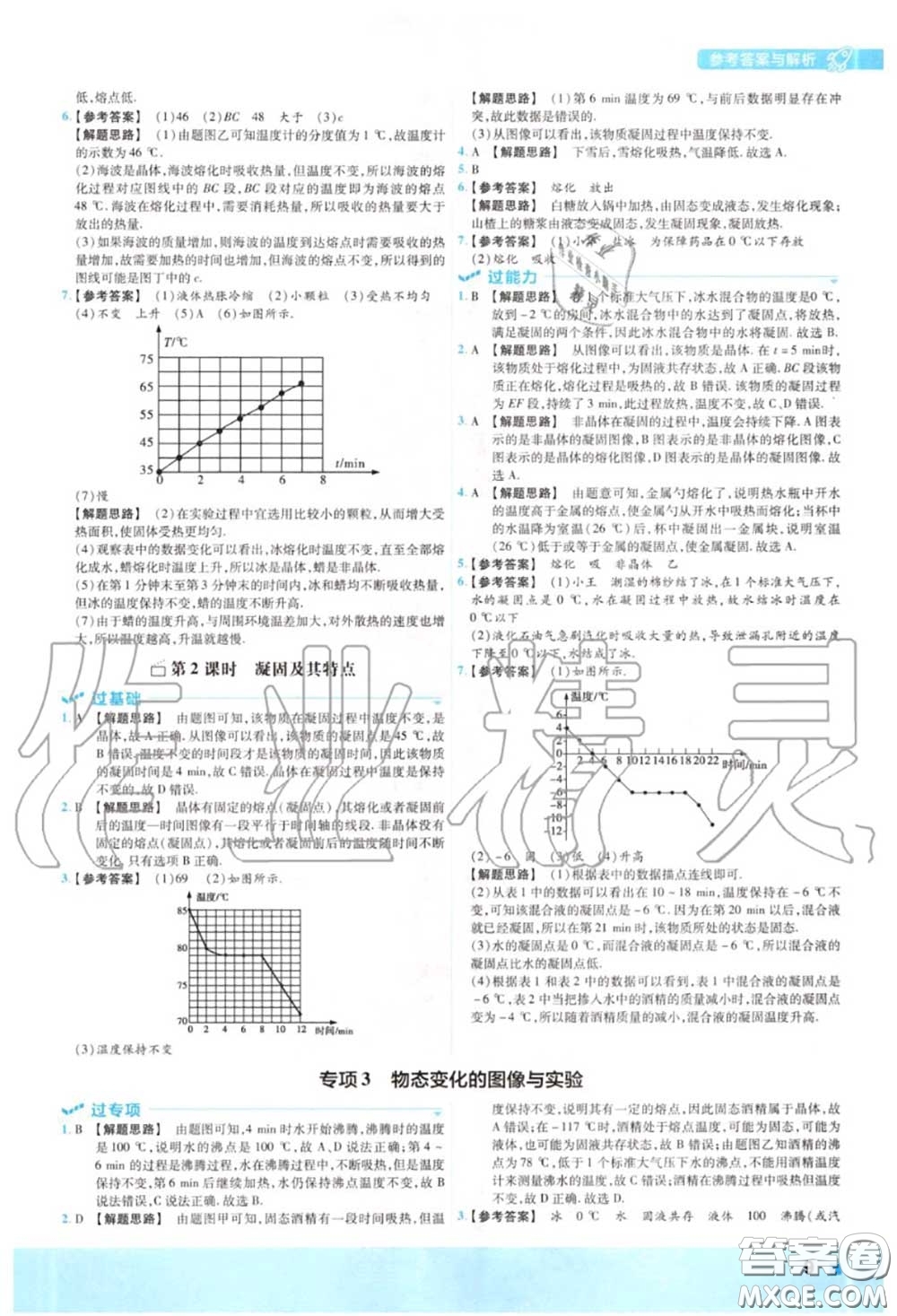 天星教育2020年秋一遍過初中物理八年級(jí)上冊(cè)蘇科版答案