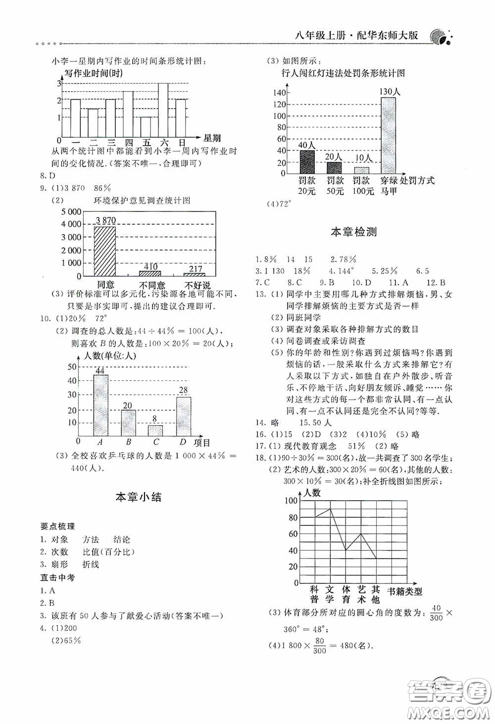 北京教育出版社2020新課堂同步訓(xùn)練八年級(jí)數(shù)學(xué)上冊(cè)華東師大版答案