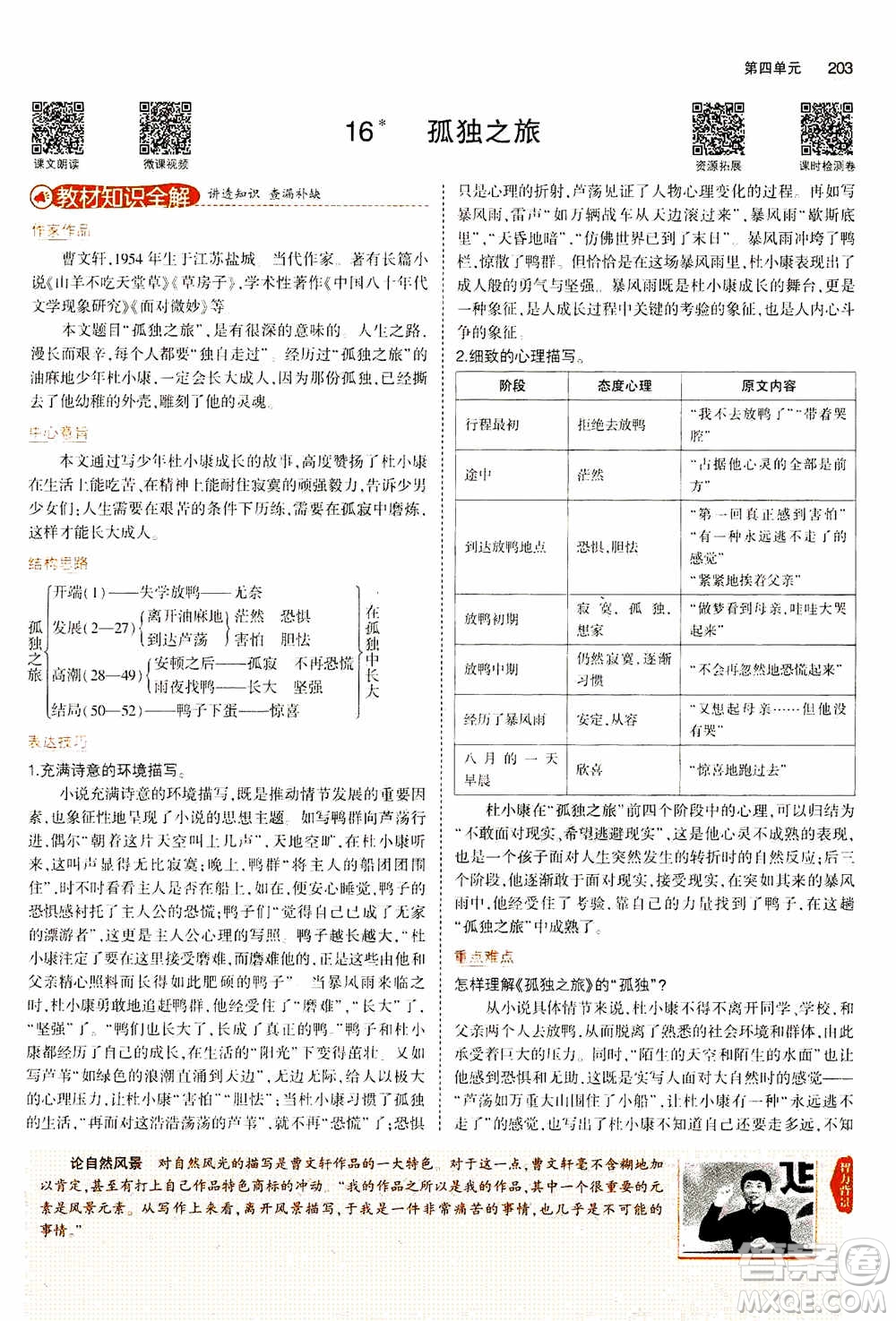 2021版初中同步5年中考3年模擬全解版初中語(yǔ)文九年級(jí)上冊(cè)人教版參考答案