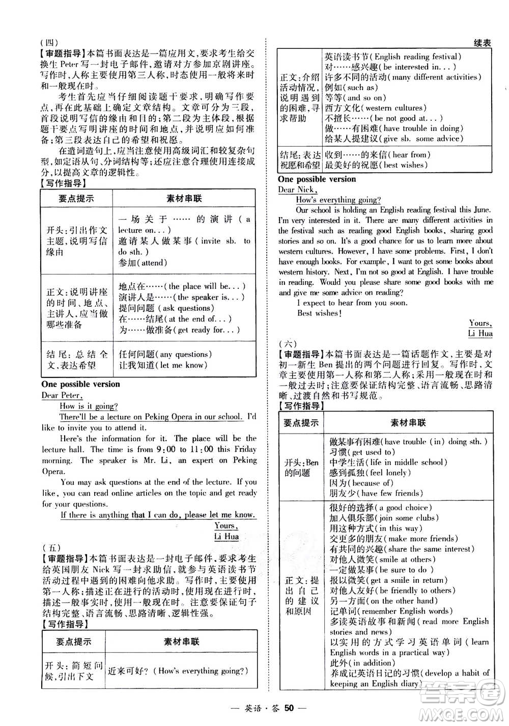 2021中考復(fù)習(xí)使用天利38套全國(guó)各省市中考真題?？蓟A(chǔ)題英語(yǔ)參考答案