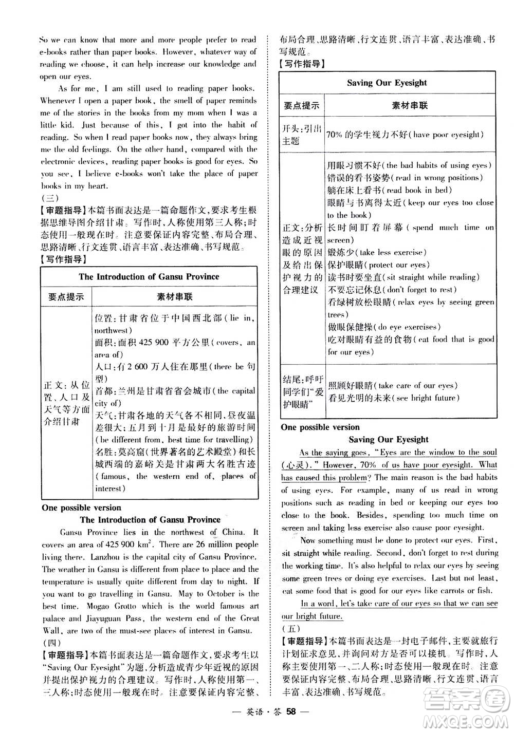 2021中考復(fù)習(xí)使用天利38套全國(guó)各省市中考真題常考基礎(chǔ)題英語(yǔ)參考答案