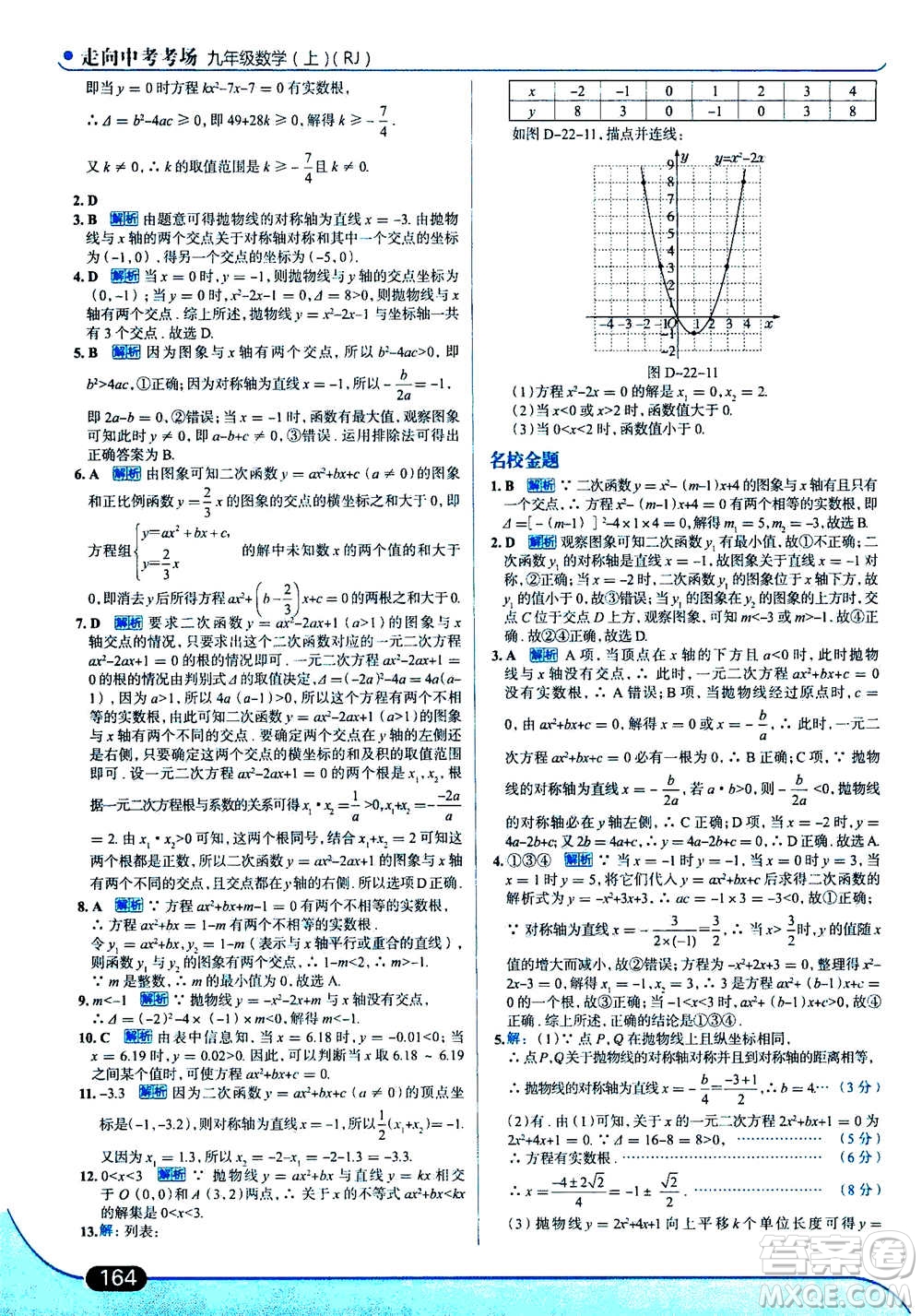 現(xiàn)代教育出版社2020年走進中考考場九年級上冊數(shù)學RJ人教版答案