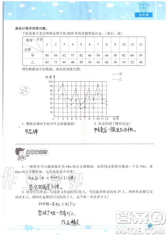 晨光出版社2020年云南省標(biāo)準(zhǔn)教輔小學(xué)生暑假活動五年級答案