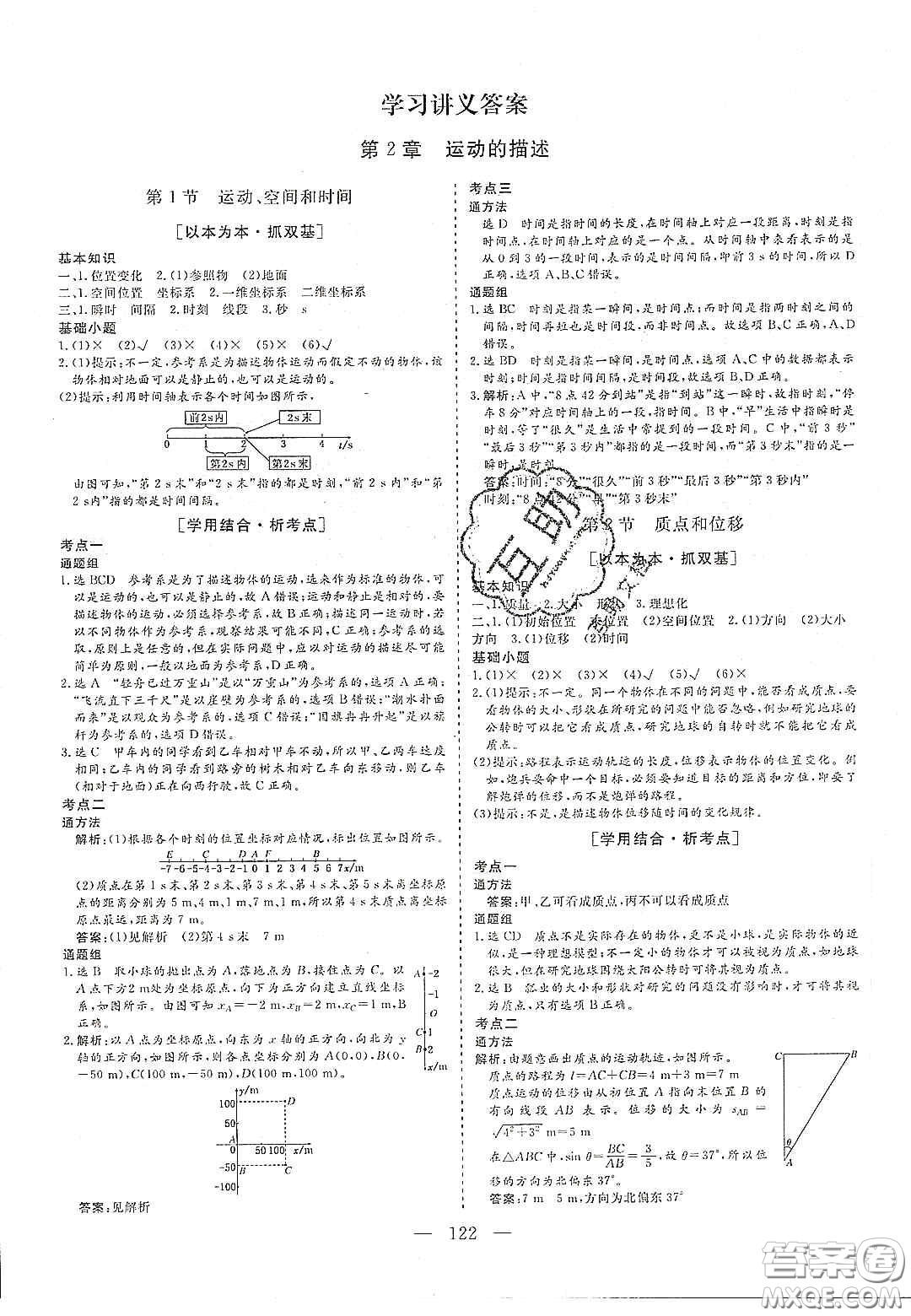 2020三維設(shè)計(jì)高中新課標(biāo)同步課堂物理必修1魯科版答案