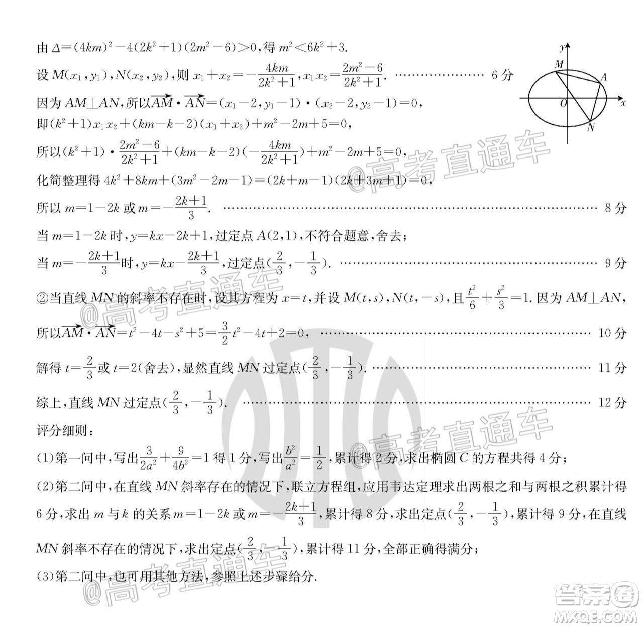 2021屆江蘇省百校聯(lián)考高三第一次試卷數(shù)學(xué)試題及答案