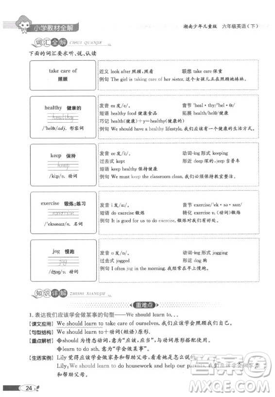 2020年英語三年級(jí)起點(diǎn)六年級(jí)下冊(cè)湘少版課本