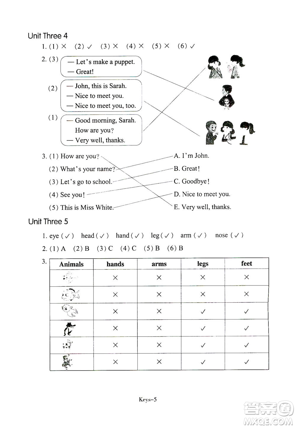 浙江少年兒童出版社2020年每課一練小學英語三年級上冊R人教版答案