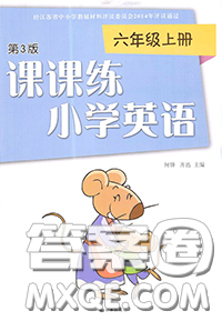 譯林出版社2020年課課練小學英語六年級上冊譯林版答案