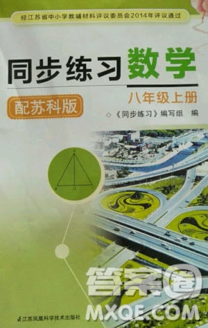 江蘇鳳凰科學技術(shù)出版社2020年同步練習數(shù)學八年級上冊蘇教版答案