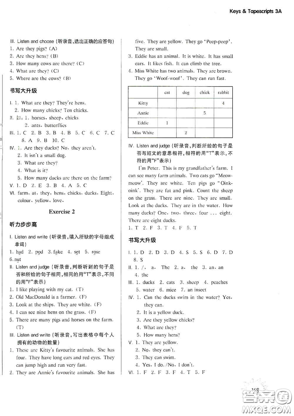 華東師范大學(xué)出版社2020第一作業(yè)三年級(jí)英語N版第一學(xué)期答案