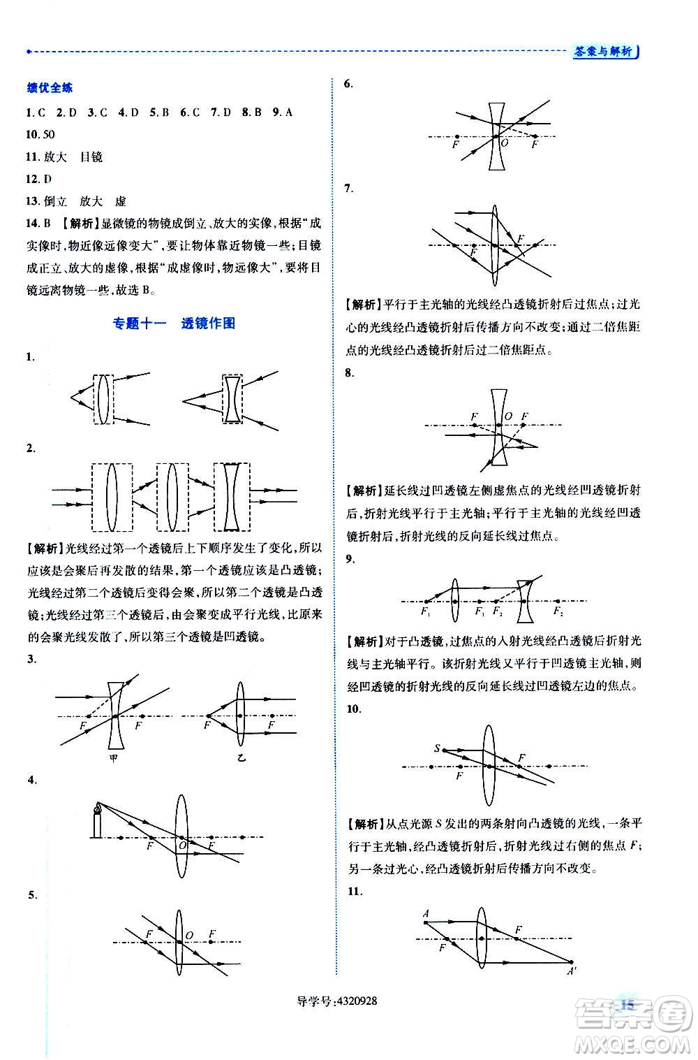 陜西師范大學(xué)出版總社2020年績(jī)優(yōu)學(xué)案物理八年級(jí)上冊(cè)蘇科版答案