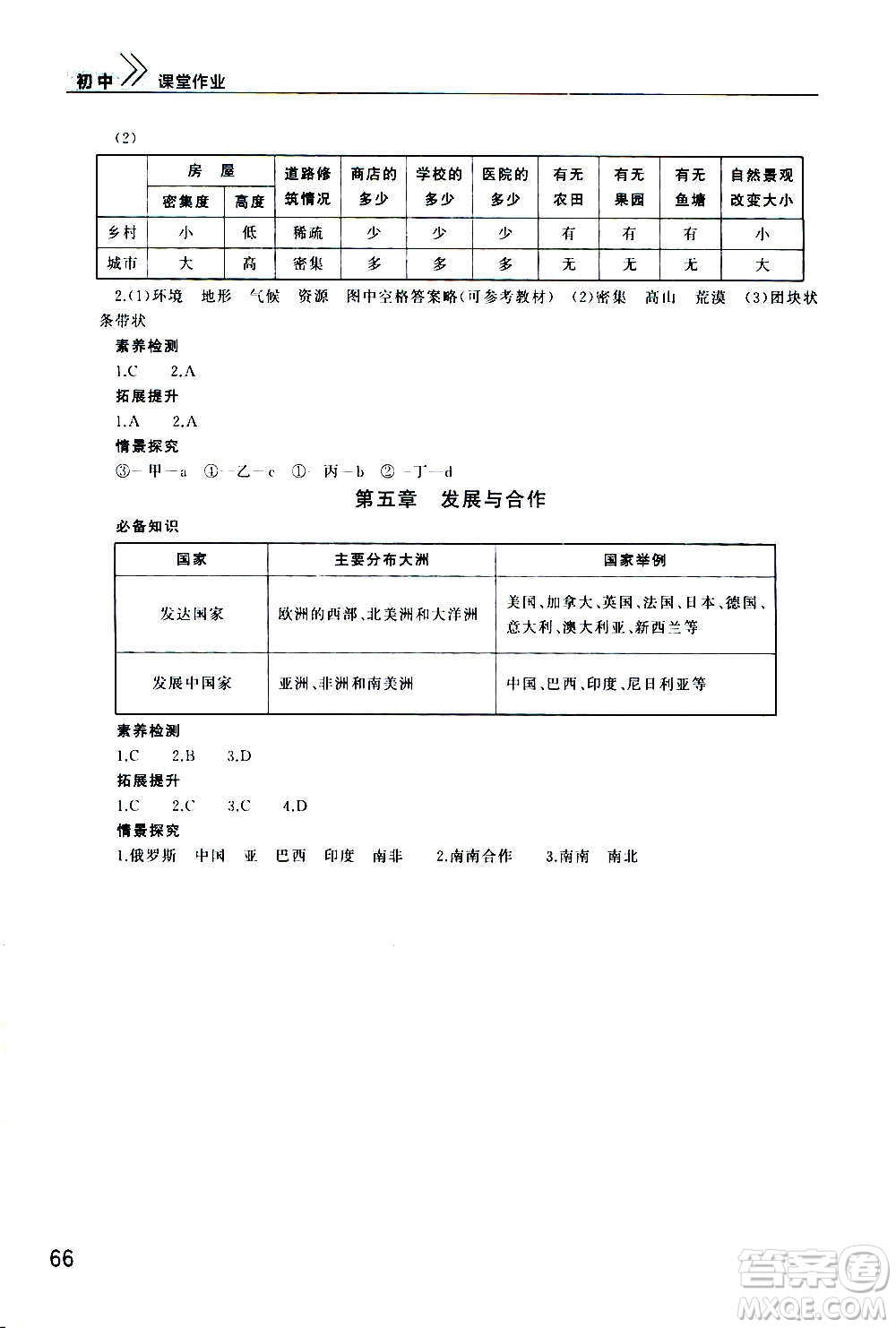 2020秋智慧學(xué)習(xí)天天向上課堂作業(yè)七年級上冊地理人教版答案