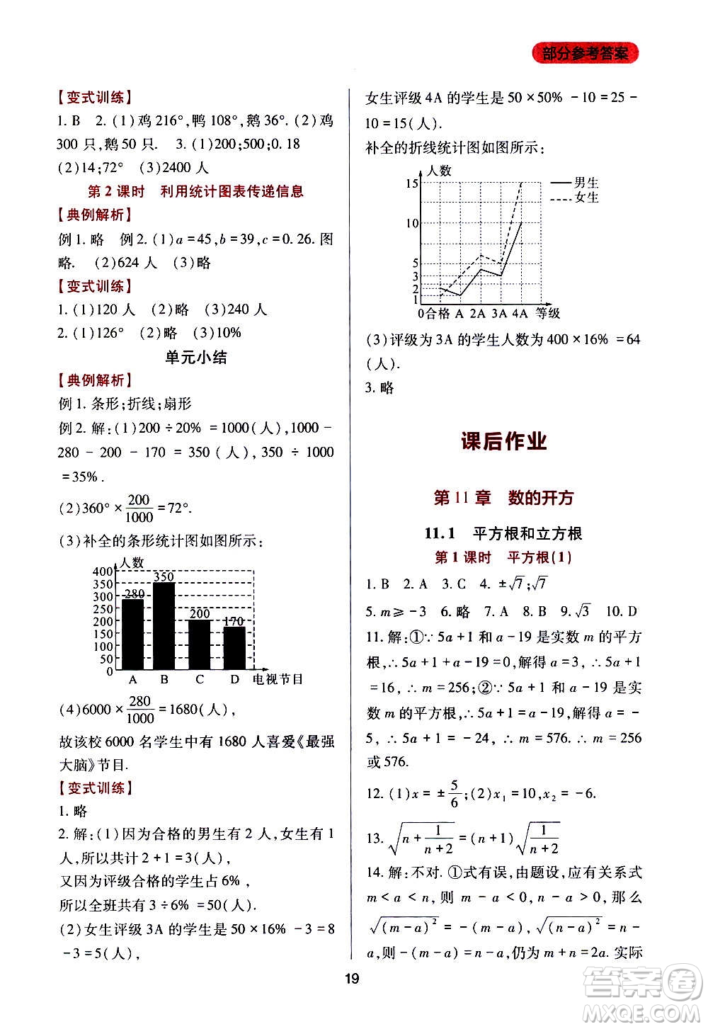 四川教育出版社2020年新課程實踐與探究叢書數(shù)學(xué)八年級上冊華東師大版答案