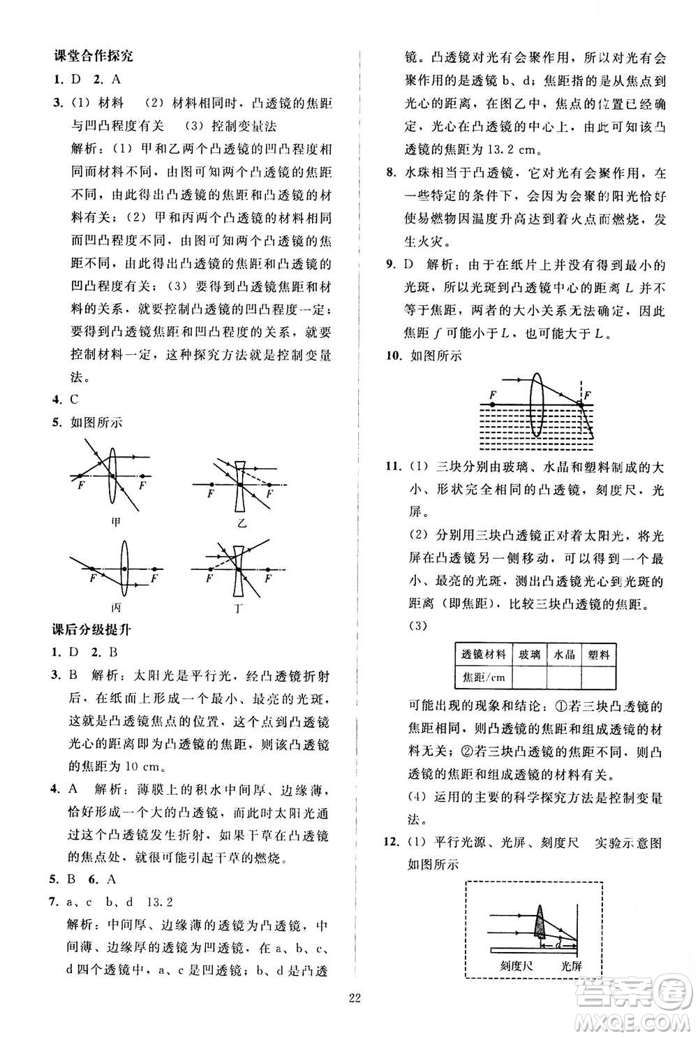 人民教育出版社2020秋同步輕松練習(xí)物理八年級(jí)上冊(cè)人教版答案