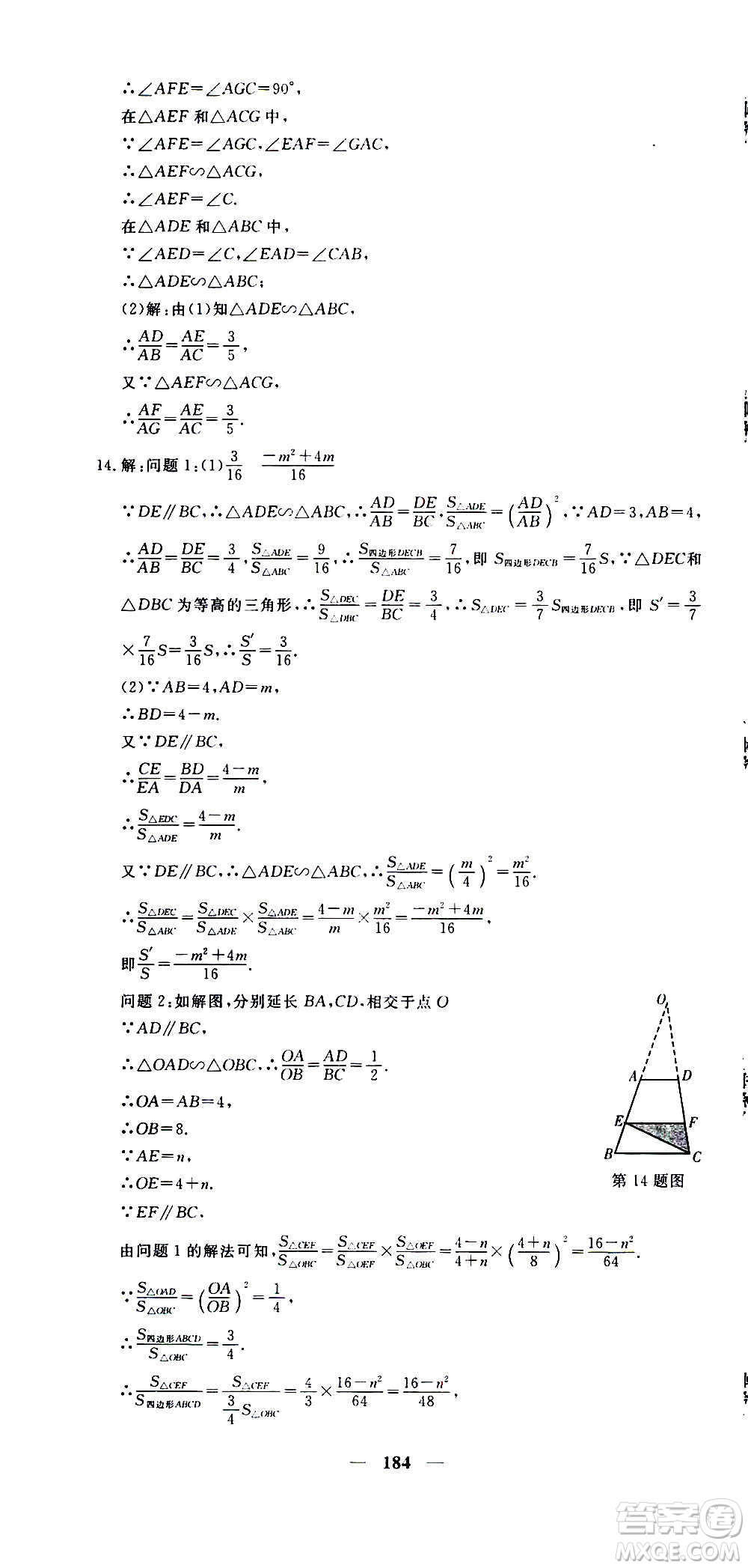 新疆青少年出版社2021版黃岡密卷中考總復(fù)習(xí)數(shù)學(xué)通用版答案