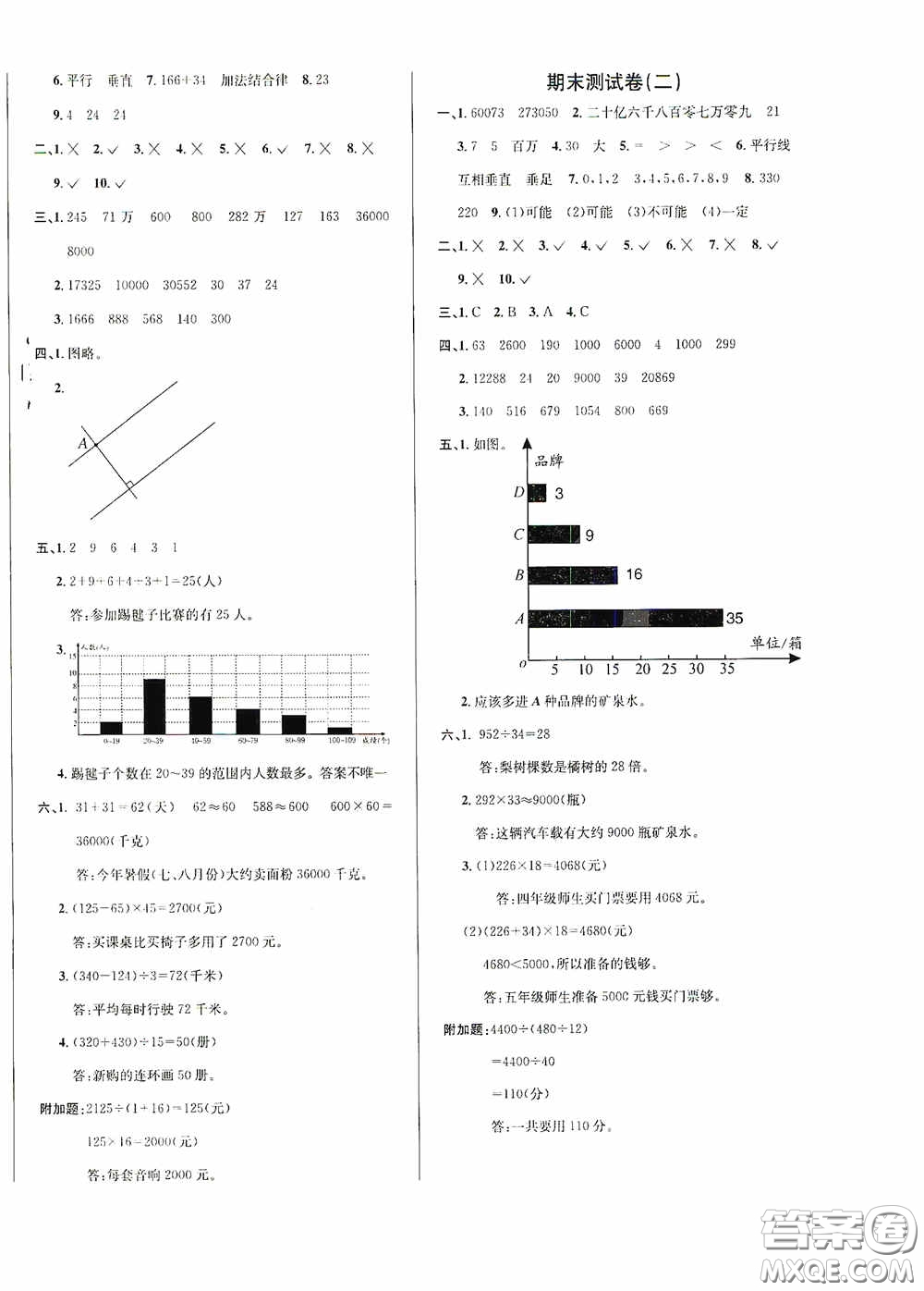 南海出版公司2020課時同步導(dǎo)練四年級數(shù)學(xué)上冊西師大版答案